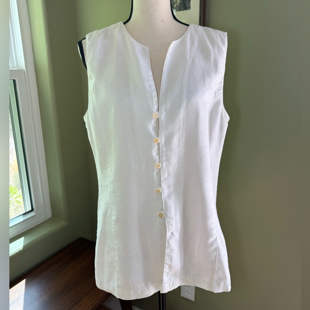 Eddie Bauer Linen Vest